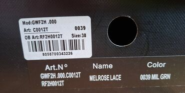 Čizme: Čizme, Replay, 38 — 13