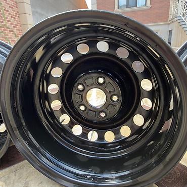 prius disk kalpagi: Toyota üçün disk və kalpak dəsti - 4 ədəd polad disk: qara rəng, 5 — 4