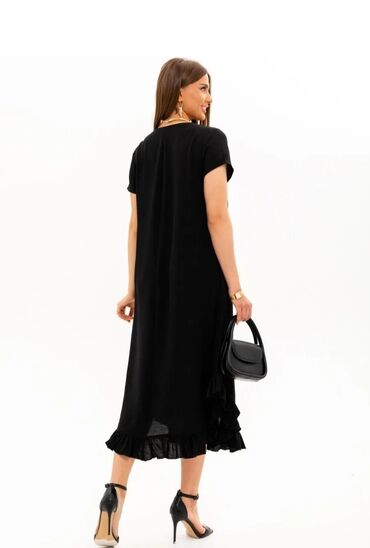 Повседневные платья: Повседневное платье, Made in KG, Лето, Длинная модель, Оверсайз, Все размеры — 6