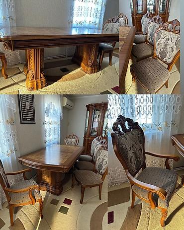 udi hindi bitkisi: Masa dəsti satılır 400₼. 8 oturcağı var.Ünvan Qaradağ. 6746. Fatimə99 — 1