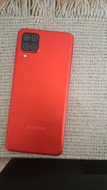 samsung a 8: Samsung Galaxy A12, 64 GB, rəng - Qırmızı, Sensor, İki sim kartlı