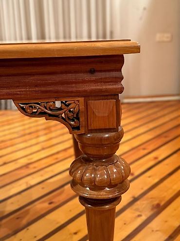 Sifarişlə ev mebeli: Dördbucaq masa, Açılmayan, Taxta, Zəmanətsiz — 2