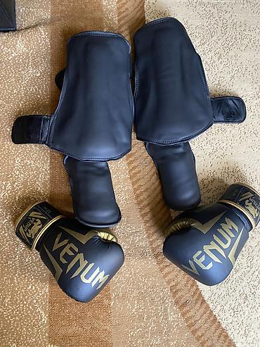 tikis aparati: Venum boks dəsti – əlcəklər və qamışaqlar (leg/shin guards) - Brend — 2