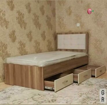 2 kh etazhnaya krovat: Новый, Односпальная кровать, С матрасом, С выдвижными ящиками