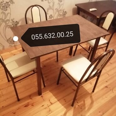 Masa və oturacaq dəstləri: Stol stul desti anbardan satiş var Modellər coxdur Rəng secimi etmək — 3