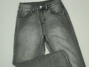 spódniczka jeansowe szara: Jeansy, XS, stan - Bardzo dobry