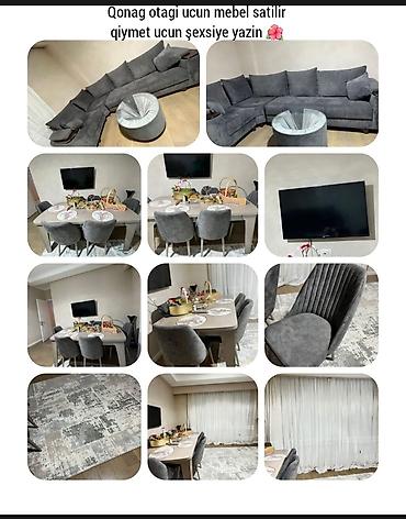 Qonaq otağı, yataq otağı və uşaq otağı üçün komplekt mebellər Qonaq