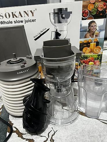 соковыжималки шнековые: Вертикальная шнековая соковыжималка SOKANY JE-32 (Whole Slow Juicer) — 3