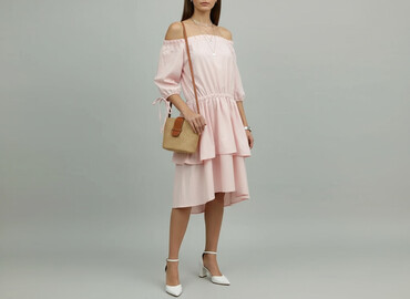 spódnice czerwone tiulowe: Women`s dress, size S