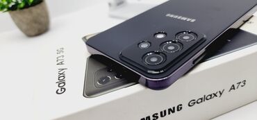 самунг: Samsung Galaxy A73 5G, Новый, 256 ГБ, цвет - Черный, 2 SIM