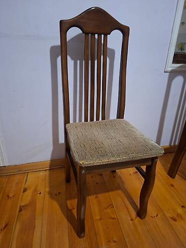 Taxta yemək otağı stulu - Material: möhkəm ağac gövdə, laklı səth - lalafo.az -da Taxta yemək otağı stulu - Material: möhkəm ağac gövdə, laklı səth -