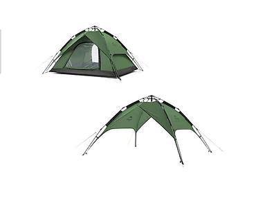 купол: Палатка Naturehike быстросборная, 3–4 места, цвет только синий! - — 4