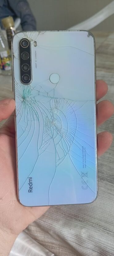 Техника и электроника: Xiaomi Redmi Note 8, 64 ГБ, цвет - Голубой, 
 Сенсорный, Отпечаток пальца