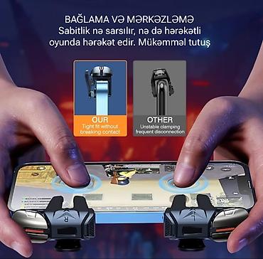 pubg populerlik satış: Mobil oyun kontrol cihazı. Pubg 6 barmaq oynama imkanı. Sabit ve ince — 4