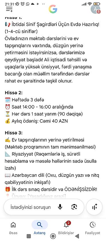 yaz gulləri: Məktəbəqədər və ibtidai sinif hazırlığı, Azərbaycan dili, Evə gəlməklə — 1