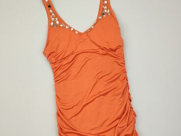 pomarańczowa bluzki na ramiączkach: Sukienka, S, stan - Bardzo dobry