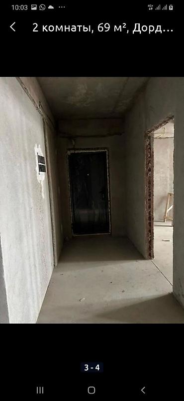 2025: 2 комнаты, 69 м², Дордой Моторс рынок Элитка, 2 этаж, ПСО (под самоотделку) — 4