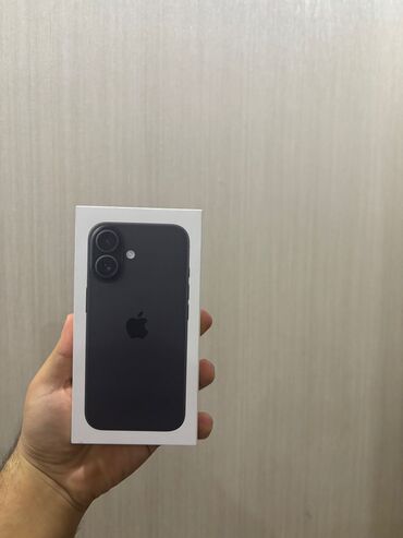 Apple iPhone: IPhone 16, 128 GB, Black Titanium, Zəmanət, Simsiz şarj, Face ID