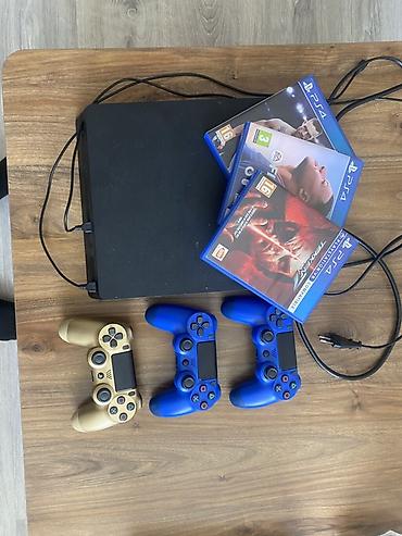 PlayStation 4 Slim komplekti - Model: PS4 Slim, qara rəng - Daxildir