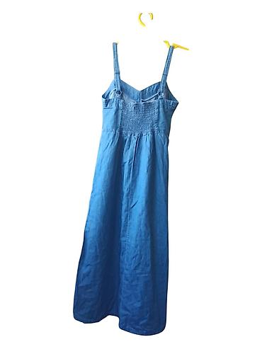 plave tn: RASPRODAJA LETNJIH HALJINA! Plava teksas/denim haljina na tanke — 2