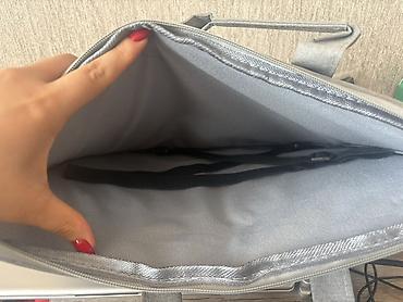 Чехлы и сумки для ноутбуков: Серая сумка-чехол для ноутбука + коврик для мыши Сумка-чехол: - — 3