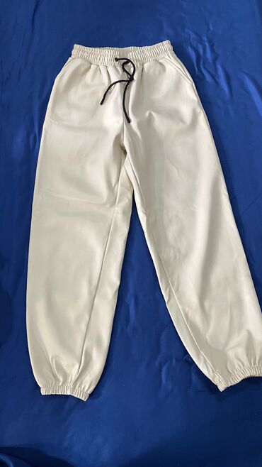 кожаные брюки бишкек: Повседневные брюки, Джоггеры, Средняя талия, Осень-весна, M (EU 38)