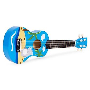 rančevi za decu: Ukulele drvena gitara za decu sa 4 najlonske žice i trzalicom – — 3