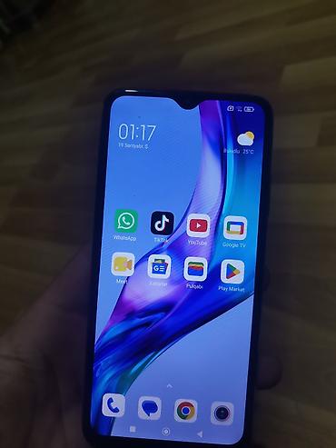 herbi telefon: Redmi 9T, 64 GB, rəng - Narıncı, Barmaq izi — 9