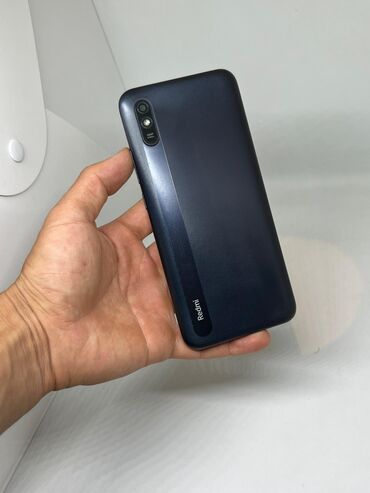 телефон 3500: Redmi, Redmi 9A, Б/у, 32 ГБ, цвет - Черный, 2 SIM