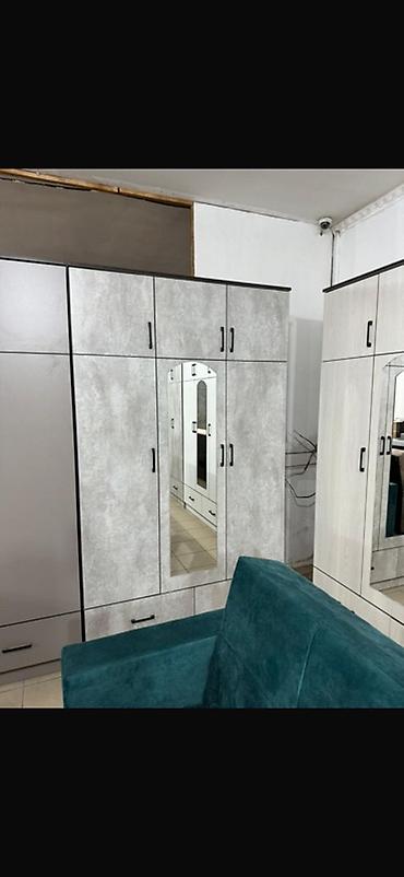 зеркало комнатный: Шкаф-купе/распашной модульный гардероб с зеркалом - Тип: распашной — 1
