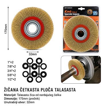 KMT Višenamensko ravno rende – talasasta žičana četkasta ploča za