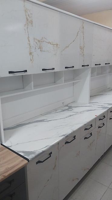 silver kitchen: Кухонный гарнитур, Новый, цвет - Белый, ДСП, Бесплатная доставка — 7