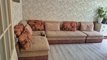 künc divanlar 2022: Угловой диван, Б/у, Нераскладной, Без подьемного механизма, Ткань, Нет доставки