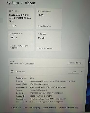 планшетт: Ультрабук, Б/у, Snapdragon X Plus, В рассрочку — 9