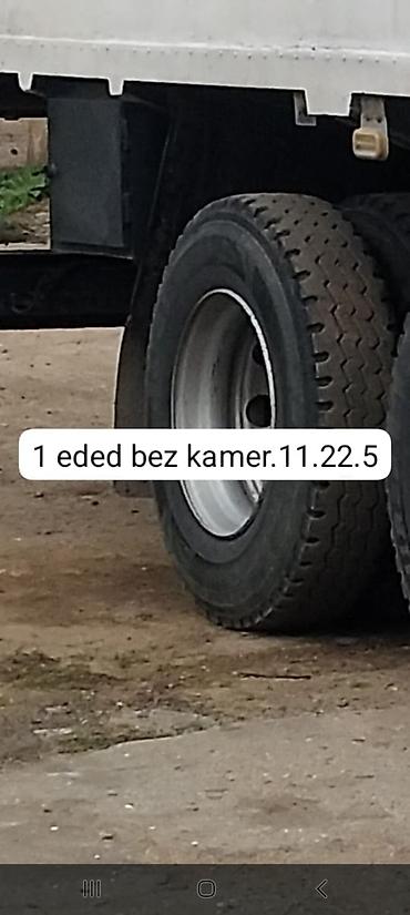 qoşqu ev: Bez kamer təkər – yük avtomobilləri üçün. - Ölçü: 11R22.5 (şin ölçüsü — 4
