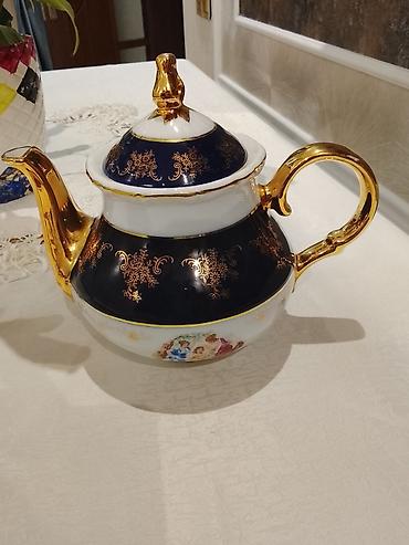 cay qaşığı: Porseleyn çaydan – klassik üslub - Material: yüksək keyfiyyətli — 1