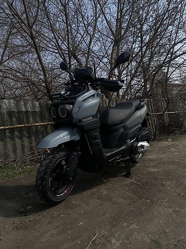 Скутеры: Скутер (кастом/ADV-стиль) - Двойная круглая передняя оптика с — 3