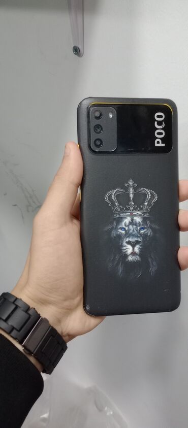 Redmi: Poco M3, 128 GB, rəng - Sarı, Zəmanət, Barmaq izi, Simsiz şarj