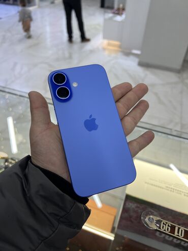 айфон сатылат: IPhone 16, Колдонулган, 128 ГБ, Коргоочу айнек, Каптама, Куту, 100 %