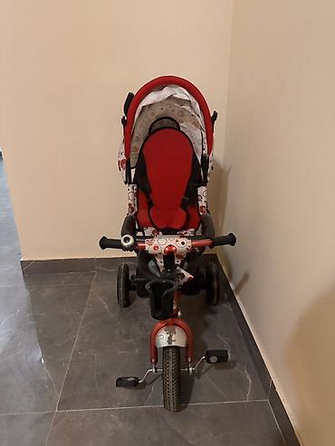 Velosipedlər: Uşaq üçtəkərli velosipedi – parent control ilə - Rəng: qırmızı/qara — 2