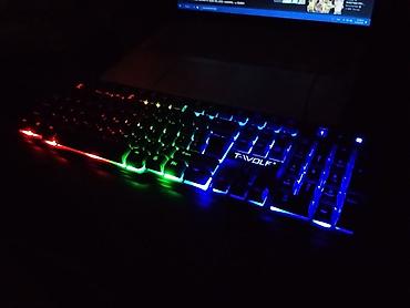 usb hard disk: T-WOLF RGB arxa işıqlı klaviatura - Tam ölçülü (numpadlı) masaüstü — 2