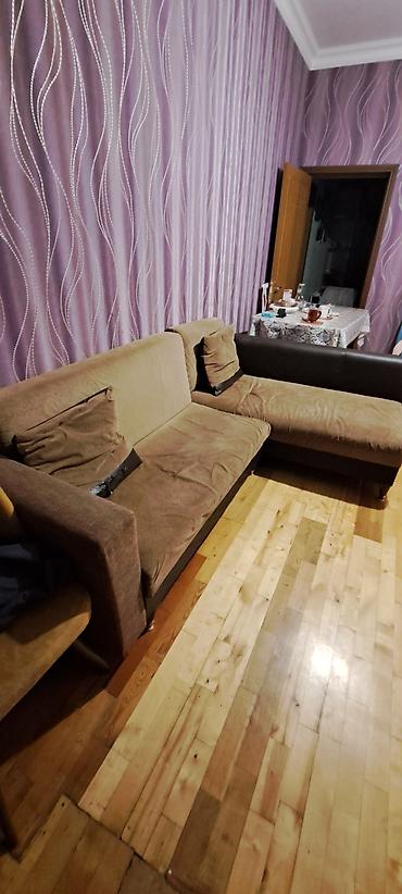 2 divan: Künc divan, İşlənmiş, Açılan, Bazalı, Vеlur parça, Çatdırılma yoxdur — 6