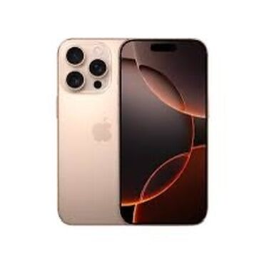 Apple iPhone: IPhone 16 Pro Max, Новый, 256 ГБ, Desert Titanium, Кабель, Коробка, 100 %