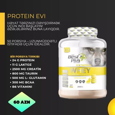 mor ve otesi: Protein Çəki: 1501 - 2000 g, Yeni