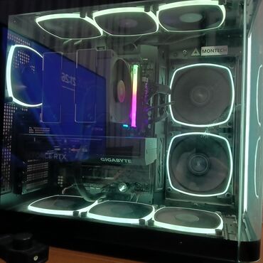 компютер игровой: Компьютер, ОЗУ 32 ГБ, Игровой, Б/у, AMD Ryzen 7, NVIDIA GeForce RTX 4070 Ti Super, SSD