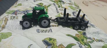 igračka kolica za lutke: Traktorcic sa prikolicom