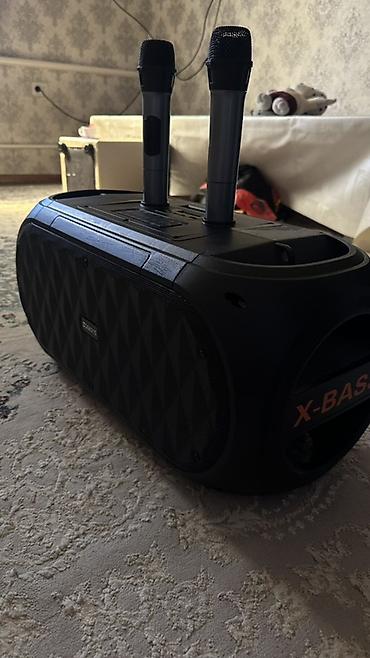 micro cd: Портативная акустическая система X-BASS с подсветкой и двумя — 2