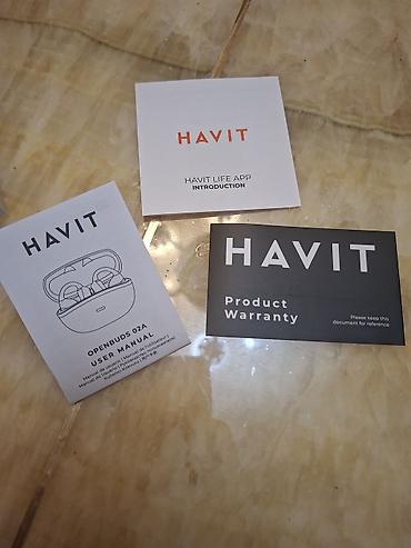 Səsgücləndiricilər, qulaqlıqlar və mikrofonlar: Havit OpenBuds 02A – Open-ear simsiz qulaqlıq Xüsusiyyətlər: - Açıq — 9