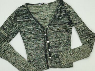 czarne t shirty damskie w serek: Knitwear, S (EU 36), condition - Very good