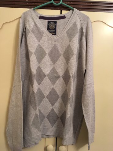 Džemperi: Original Springfield džemper, kao nov, 100% cotton, svetlo sivi sa — 5